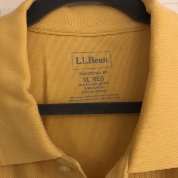 Yellow LL Bean Traditional Fit Polo - XL - Picture 2 of 3
